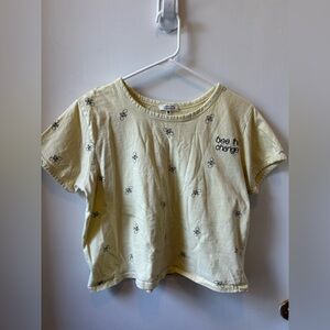 Bee The Change Crop Top - Yellow